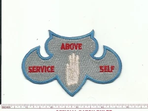 SCOUT BSA 1993 AGAMING OA LODGE 257 SERVICE ABOVE SELF SEGMENT JE JACKET PATCH - Foto 1 di 2