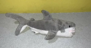 Großer weißer Hai Baby Plüschtier Kuscheltier klein 10" Wildtier Künstler Ozean Spielzeug - Bild 1 von 2