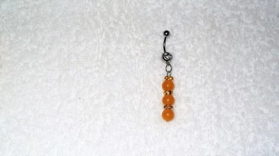 南美黄玉串珠生日石肚脐环身体珠宝首饰 — 第 1/3 张图片