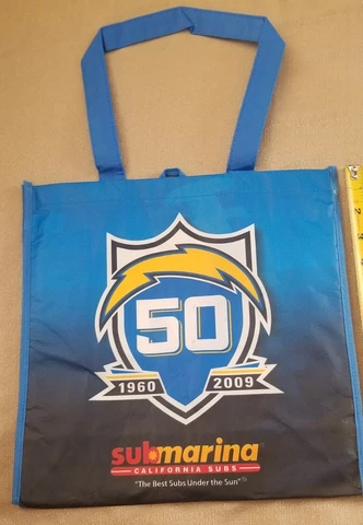 San Diego Chargers 50th Anniversary Tote Bag SGA Cover