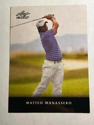 2012 Leaf Limited Black Stripe LAMINATE PROOF Matteo Manassero - Image 1 of 2