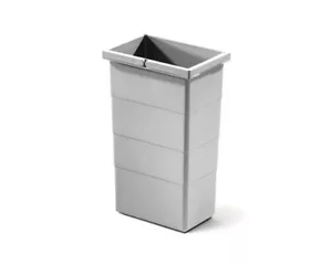 Hailo 10 cestino di ricambio cestino rifiuti terza tripla-XL risparmio spazio tandem-H rotondo grigio - Foto 1 di 5
