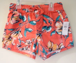 NWT Gap Kids Floral Drawstring Shorts Girl's Size 10 - Picture 1 of 1