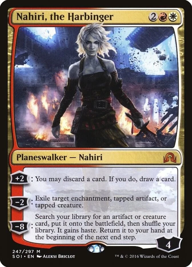 Nahiri, the Harbinger – Shadows over Innistrad (SOI) – LP – Magic The Gathering - Image 1 of 1