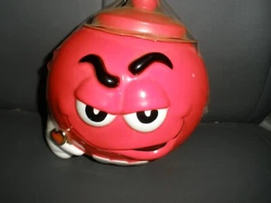 M&M M & M Galerie Ceramic Red Candy Dish with Pink Heart Ring EUC - Picture 1 of 4