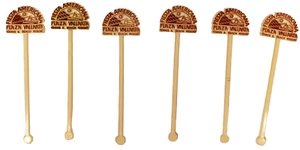 Swizzle Sticks Lot Stir Reusable Bar Drink x6 Fiesta Plaza Vallarta A28/24 SP - Picture 1 of 5