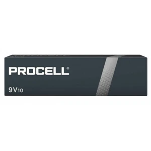 10 x Duracell 9V PP3 Industrial Procell Batterien, Rauchmelder, LR22 BLOC MN1604 - Bild 1 von 2