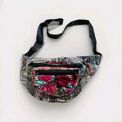 Riñonera Rasta Paquete de Cadera Hecho a Mano Bolso de Tapiz Hobo Hippie Bolso Paquete de Cintura PB Foto 1 de 4