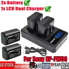 1-3Pack Np-Fw50 Camera Battery & Dual Charger For Sony A6000 A6500 A6400 A6300
