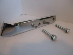CHROME PROPORTIONING VALVE LEFT SIDE BRACKET FITS CHEVY GM FORD MOPAR  #4503C - Picture 1 of 7