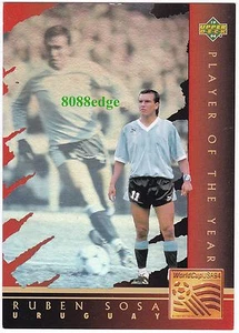 1994 UPPER DECK PLAYER OF THE YEAR HOLOGRAM: RUBEN SOSA #WC7 WORLD CUP URUGUAY - Picture 1 of 1