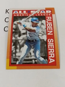 1990 Topps Baseball All-Stars #390 Ruben Sierra - Picture 1 of 2