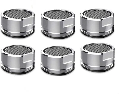 6 Pack Faucet Aerator 2.2 GPM Bathroom Sink Aerator Regular Standard Replacement - Image 1 of 4