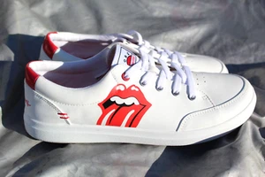 Sketchers Rolling Stones sneakers shoes 10.5, 11 red white collector OFFER new - Picture 1 of 9