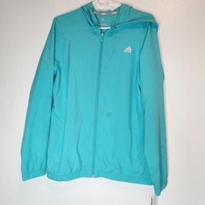 Adidas Golf Full Zip Uomo Giacca a Vento Leggera Blu con Cappuccio Taglia M - Foto 1 di 7