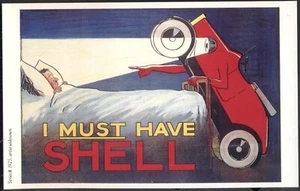 Modern Postcard: 1925 SHELL OIL & PETROL Advert: I MUST Have Shell !! Free p&p - Picture 1 of 1
