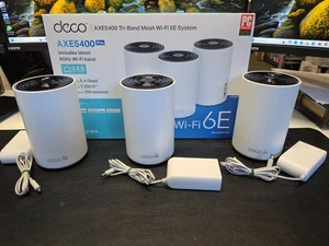 TP-Link Deco XE75 Pro AXE5400 Tri-Band Wi-Fi 6E Sistema Intero Home Mesh Confezione da 3 - Foto 1 di 9