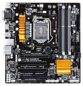 GIGABYTE GA-H97M-D3H Motherboard micro ATX DDR3 LGA 1150 HDMI DVI VGA Intel H97 - Picture 1 of 4