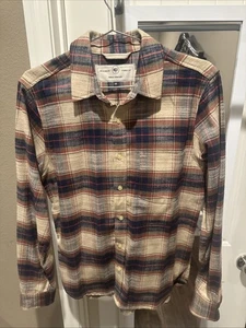 Brand New Rogue Territory Oxford Shirt Slub Plaid Khaki Medium - Picture 1 of 2