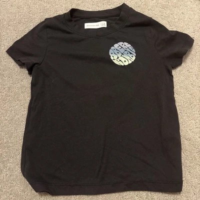 Abercrombie Kids Girls Graphic Tee Crew Neck Cotton 7/8 - Image 1 of 4