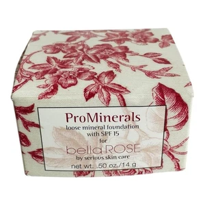 Base mineral suelta ProMinerals Serious Skincare FPS15 Bella Rose nueva en caja - Imagen 1 de 3