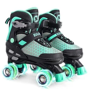 Roller Skates for Girls Boys Kids,4 Sizes Small - Little Kid Mint Green - Picture 1 of 7