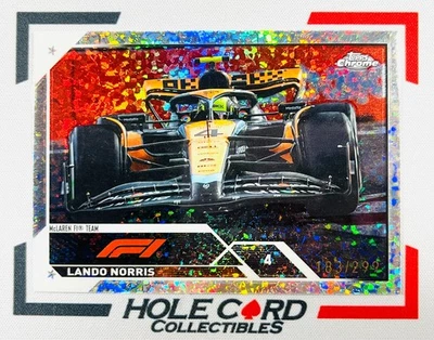 LANDO NORRIS 2023 Topps Chrome Formula 1 F1 #112 Mini Diamond 183/299 - Image 1 of 2