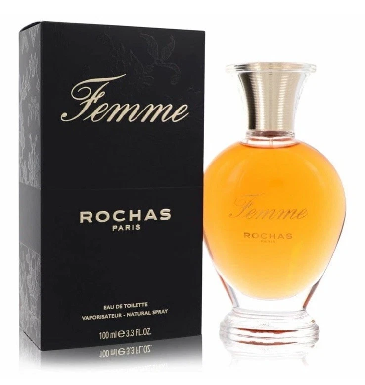 FEMME ROCHAS por Rochas Eau De Toilette Spray 3.4 OZ Mujeres En Caja Sellada Foto 1 de 1