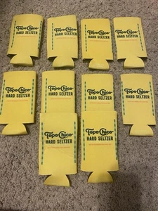 Lote de 10 aisladores Koozie de lata delgada altos seltzer Hard Seltzer amarillos Topo Chico - Imagen 1 de 1