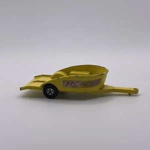 Vintage Lesney Matchbox Series No. 38 Honda Motorcycle Trailer England Yellow - Foto 1 di 6