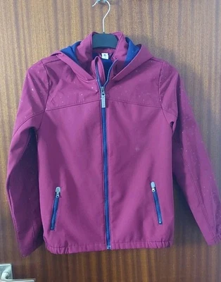 Yigga Softshelljacke Gr. 164 weinrot mit Sternen - Bild 1 von 4