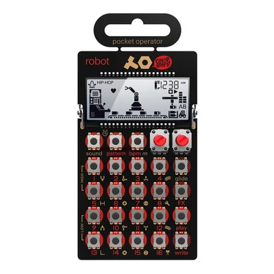 Teenage Engineering x Cheap Monday - Pocket Operator PO-28 Robot ... Black / Red - Bild 1 von 3