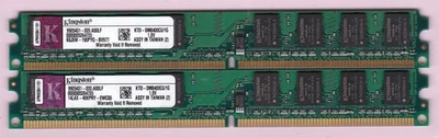 2GB 2x1GB KINGSTON KTD-DM8400C6/1G PC2 6400 DDR2-800 LOW PROFILE RAM MEMORY KIT - Image 1 of 3
