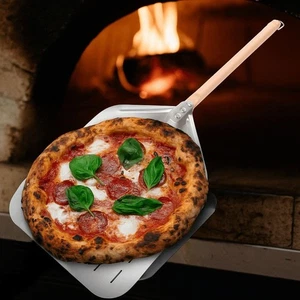 Wooden Handle Pizza Peel 12 Inch Pizza Paddle Pizza Turning Tool Pizza Making - Picture 1 of 8