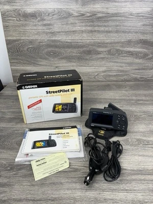Garmin StreetPilot III Color GPS 3 Chart Plotter Marine Auto Boat Car w/ Accs - Image 1 of 4