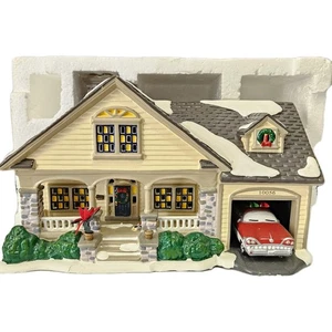 Dept 56 1997 Snow Village The Brandon Bungalow #54918 w/box & light - Picture 1 of 21