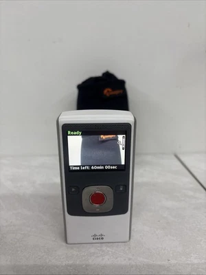 Видеокамера Cisco Flip UltraHD белая камера USB модель U260 протестирована работает - Изображение 1 из 4