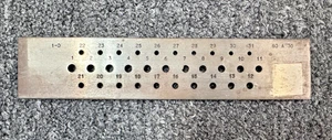 Antigua placa de dibujo de acero macizo para herramienta de joyero de maquinista troquel de alambre - Imagen 1 de 2