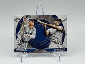 2025 Topps Series 2 Babe Ruth/Lou Gehrig Dynamic Duos #DD-20 New York Yankees - Picture 1 of 2