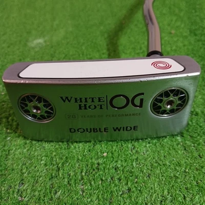 Odyssey White Hot OG putter doppio largo 34" con copricapo usato - Immagine 1 di 4