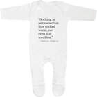 Inspirational Charlie Chaplin Quote Baby Sleepsuits (SS031287)
