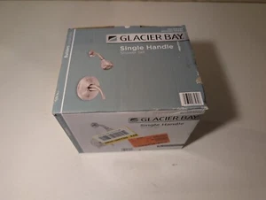 Juego de ducha Glacier Bay de una sola manija níquel cepillado 1001819034 caja abierta completo - Imagen 1 de 7