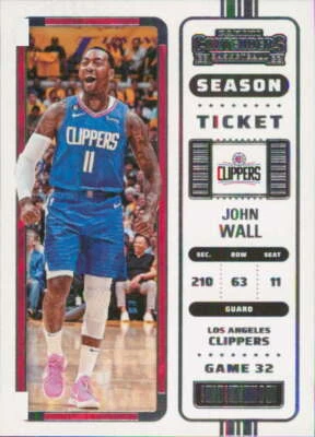 2022-23 Panini Contenders Season Ticket #71 John Wall Los Angeles Clippers - Image 1 of 2