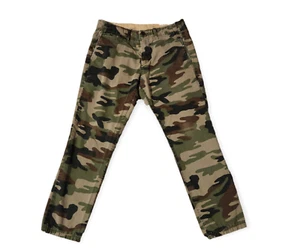 Gap The Lived in Slim Pants Green Camouflage Flat Front Boys 30x 26 *Read Size - Picture 1 of 4