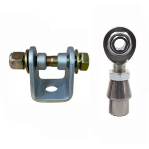 3/4 Hole Clevis Mount 1/2 x 5/8-18 Male RH Econ Rod End .095 Weld Bung Jam Nut - Picture 1 of 4