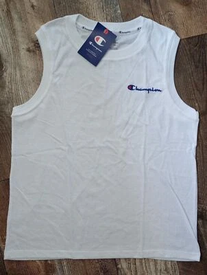NWT Women's Champion Powerblend Muscle Tee in White, Size Medium - Image 1 of 4