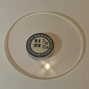 21-7/16 Ligne NOS Glass Pocket Watch Crystal - Picture 1 of 1