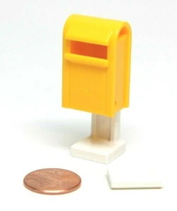 Playmobil Miniature Dollhouse System X Mailbox Mail Box w/ Stand Pile of Letters - Picture 1 of 1