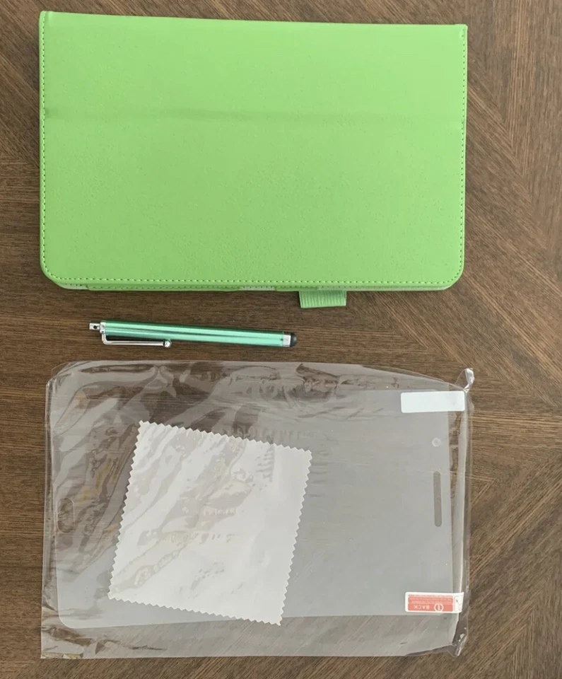 Slim Leather Case For Samsung Galaxy Tab 10.1 Inch SM-T530 Green - Image 1 of 2