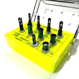 Dental Implant Bone Collector Kit Drills Stoppers Autobone Chip Maker GBR 10 pcs - Foto 1 di 4